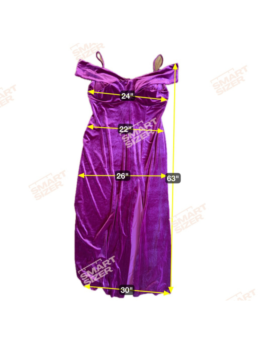 NW Nightway 16W Purple Velvet Off Shoulder Formal Evening Gown Plus Size - Picture 2 of 4